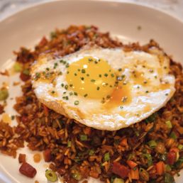 Chorizo Bacon Crispy Rice