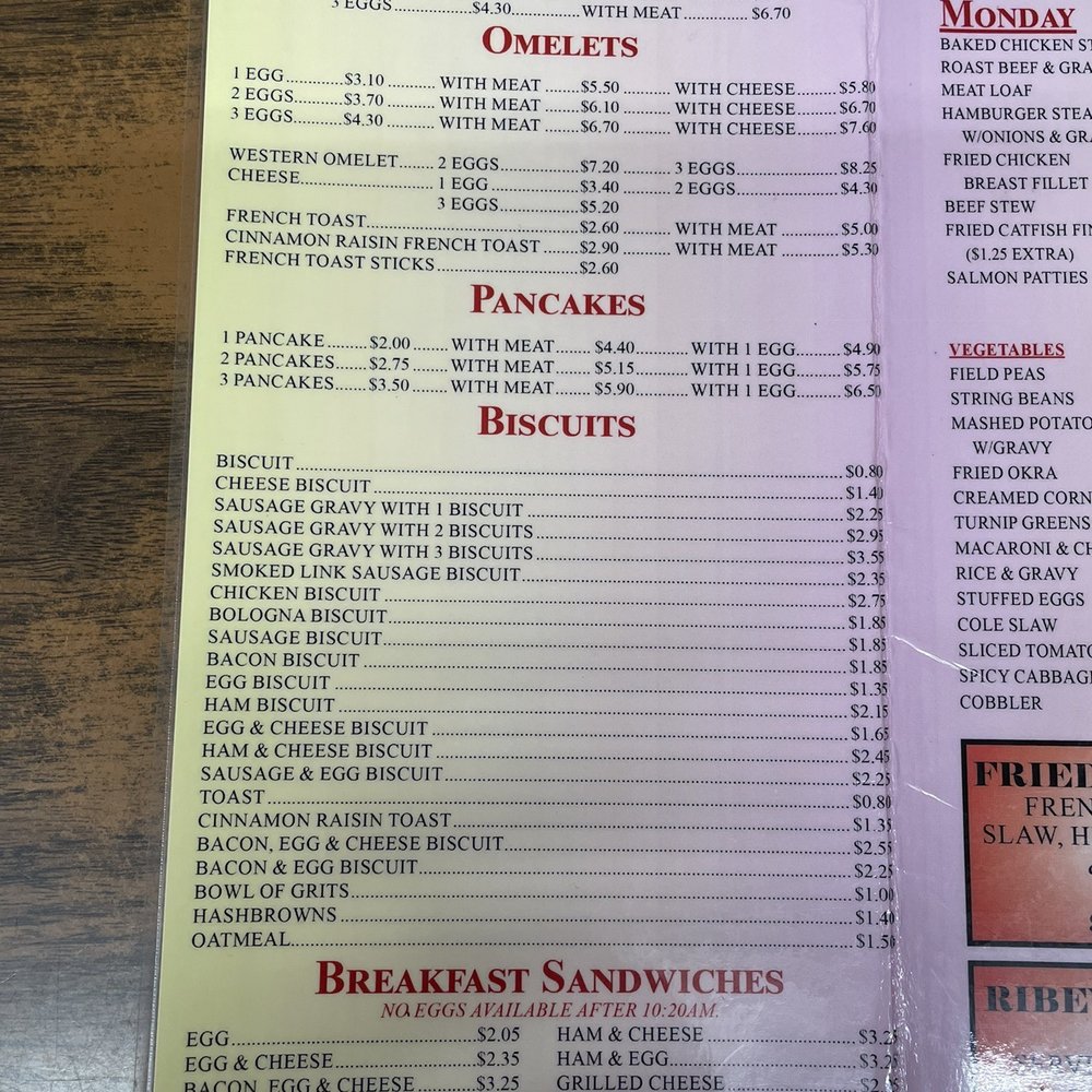City Cafe - Breakfast menu - American Near Me - Northport, Alabama