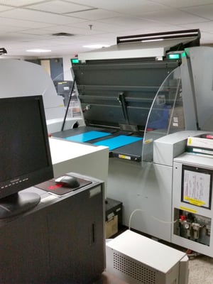 Photo of Tampa Bay Times - Saint Petersburg, FL, US. Meanwhile the editorial content, photos, and ads are computer-etched onto these coated blue metallic plates