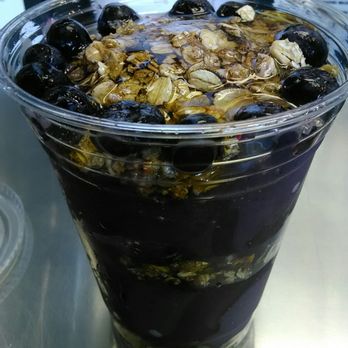 Keva Juice - Acai & Blueberry Smoothie Bowl minus banana, but added chia seeds & hemp hearts. More like a smoothie parfait, but definitely hit the spot! - Juice Bars & Smoothies Near Me - Sparks, Nevada