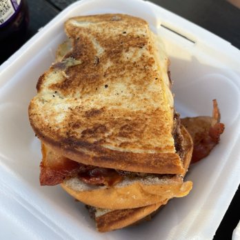 The Bacon Boss HQ - Honestly forgot what this one was called - burger with bacon and cheese lol - Food Trucks Near Me - Wesley Chapel, Florida