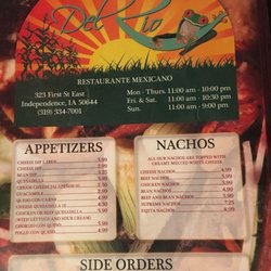 Del Rio Restaurante Mexicano - Menu