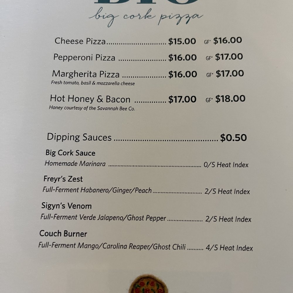Big Cork Vineyards - Pizza menu - Wineries Near Me - Rohrersville, Maryland Big Cork Vineyards - Pizza menu - Wineries Near Me - Rohrersville, Maryland