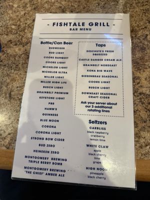 Menu photo 2 Fishtale Grill & Bar New Prague, MN