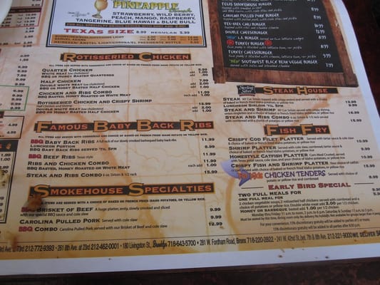 Menu photo 8 Dallas BBQ New York, NY