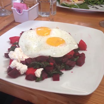 Ringolevio - Champagne cooked kale with beets, sweet potatoes, goat cheese, and eggs - Mediterranean Near Me - Brooklyn, New York Ringolevio - Champagne cooked kale with beets, sweet potatoes, goat cheese, and eggs - Mediterranean Near Me - Brooklyn, New York