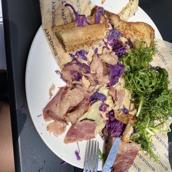 The Bindery - Reuben meat, the amount of meat left after removing as much fat as I could. - New American Near Me - Denver, Colorado The Bindery - Reuben meat, the amount of meat left after removing as much fat as I could. - New American Near Me - Denver, Colorado