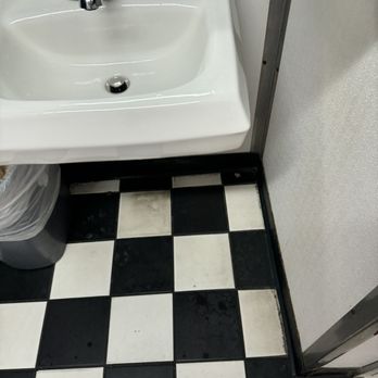 Starlite Diner - Bathroom floor in ladies room - Diners Near Me - Daytona Beach, Florida Starlite Diner - Bathroom floor in ladies room - Diners Near Me - Daytona Beach, Florida