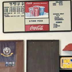 B-Town Pizza - Menu