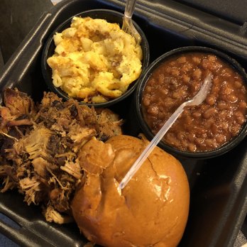 Mission BBQ - Pulled Pork with baked beans and mac&cheese. - Barbeque Near Me - Waldorf, Maryland Mission BBQ - Pulled Pork with baked beans and mac&cheese. - Barbeque Near Me - Waldorf, Maryland