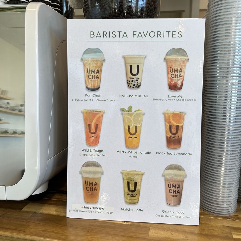ÜMACHA - Barista favorites - Bubble Tea Near Me - Edgewater, New Jersey ÜMACHA - Barista favorites - Bubble Tea Near Me - Edgewater, New Jersey