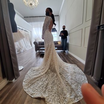 Kara Wedding - Custom made long sleeve open back wedding dress - Bridal Near Me - Los Angeles, California