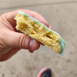 Mary's Mountain Cookies - Old Town Fort Collins - Almond cookie look at how thick it is... planning on ordering for delivery that is how much I love them...