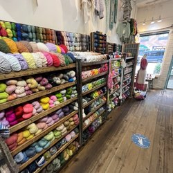 Downtown Yarns - Yarn wall