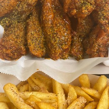 Wing City Wings ToGO - Lemon Pepper Wings with French Fries - Chicken Wings Near Me - Garland, Texas Wing City Wings ToGO - Lemon Pepper Wings with French Fries - Chicken Wings Near Me - Garland, Texas