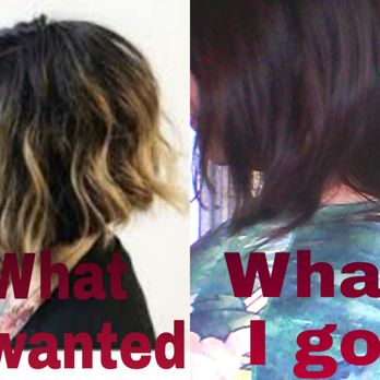 Focus Hair Studio - The left picture is want i wanted . The right picture is what i got instead. :( - Hair Salons Near Me - City Industry, California