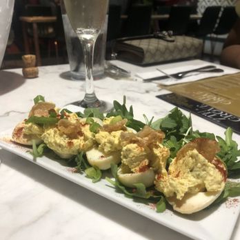 7th + Grove - Deviled eggs- brunch appetizer - Southern Near Me - Tampa, Florida 7th + Grove - Deviled eggs- brunch appetizer - Southern Near Me - Tampa, Florida