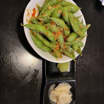 Sushi Fever - Spicy garlic edamame - Japanese Near Me - Cedar Park, Texas Sushi Fever - Spicy garlic edamame - Japanese Near Me - Cedar Park, Texas