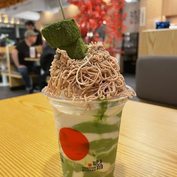 Tendon Kohaku - Matcha vanilla swirl mont blanc - Japanese Near Me - Bellevue, Washington