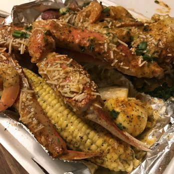 Chef Oya's The Trap - Loaded crab legs/Shrimp with buttah sauce and parm...get you some!!! - American Near Me - Indianapolis, Indiana Chef Oya's The Trap - Loaded crab legs/Shrimp with buttah sauce and parm...get you some!!! - American Near Me - Indianapolis, Indiana