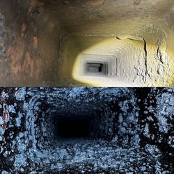 Garden State Chimney - Before & after chimney cleaning - creosote removal