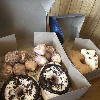 The Salty Donut - Milk and Cookies, Traditional Glazed Donut Holes (Dozen), Banoffee Pie - Donuts Near Me - Charlotte, North Carolina The Salty Donut - Milk and Cookies, Traditional Glazed Donut Holes (Dozen), Banoffee Pie - Donuts Near Me - Charlotte, North Carolina