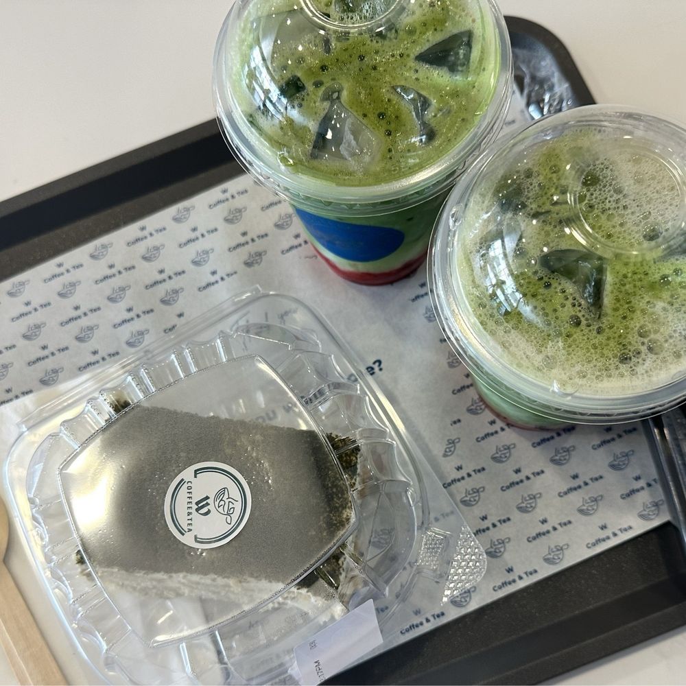W Coffee & Tea - matcha tiramisu and iced strawberry matcha - Patisserie/Cake Shop Near Me - Niles, Illinois W Coffee & Tea - matcha tiramisu and iced strawberry matcha - Patisserie/Cake Shop Near Me - Niles, Illinois
