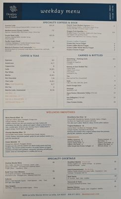 Menu photo 1 Destiny Coast San Diego, CA Menu photo 1 Destiny Coast San Diego, CA