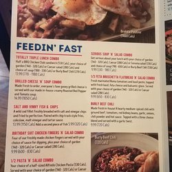 Kelseys Original Roadhouse - Lunch menu