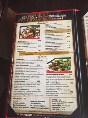 Menu photo 4 Mo & Hari's Italian Bistro Midlothian, TX
