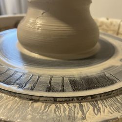 Mud and Easel - After 8 weeks of ceramics class we have progress and made pot belly bowl.