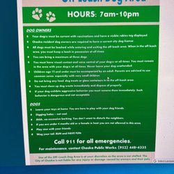 Lions park Off-Leash Dog Area - Rules