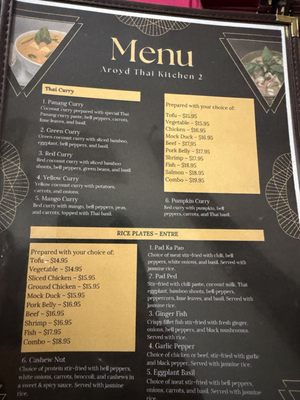 Menu photo 1 Aroyd Thai Kitchen San Diego, CA Menu photo 1 Aroyd Thai Kitchen San Diego, CA