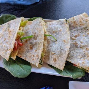 Photo of Euphoria XIX Grill - San Diego, CA, United States. Hummus quesadilla