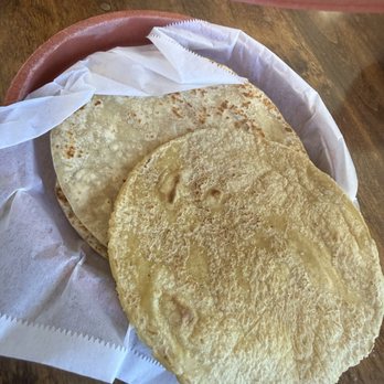 Guanatos City - Flour (left) & corn (right) small handmade tortillas - Mexican Near Me - Oceanside, California