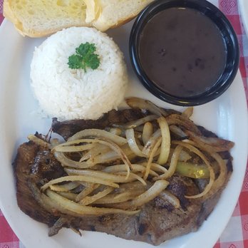 D'Cuban Cafe - Palomilla Steak ($10.95) - Cuban Near Me - Norcross, Georgia