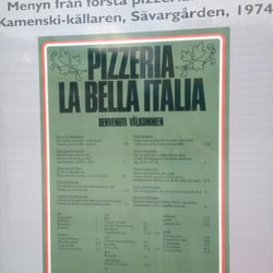Pizzabutiken Roberto i Umeå - Kul meny i fönstret!
