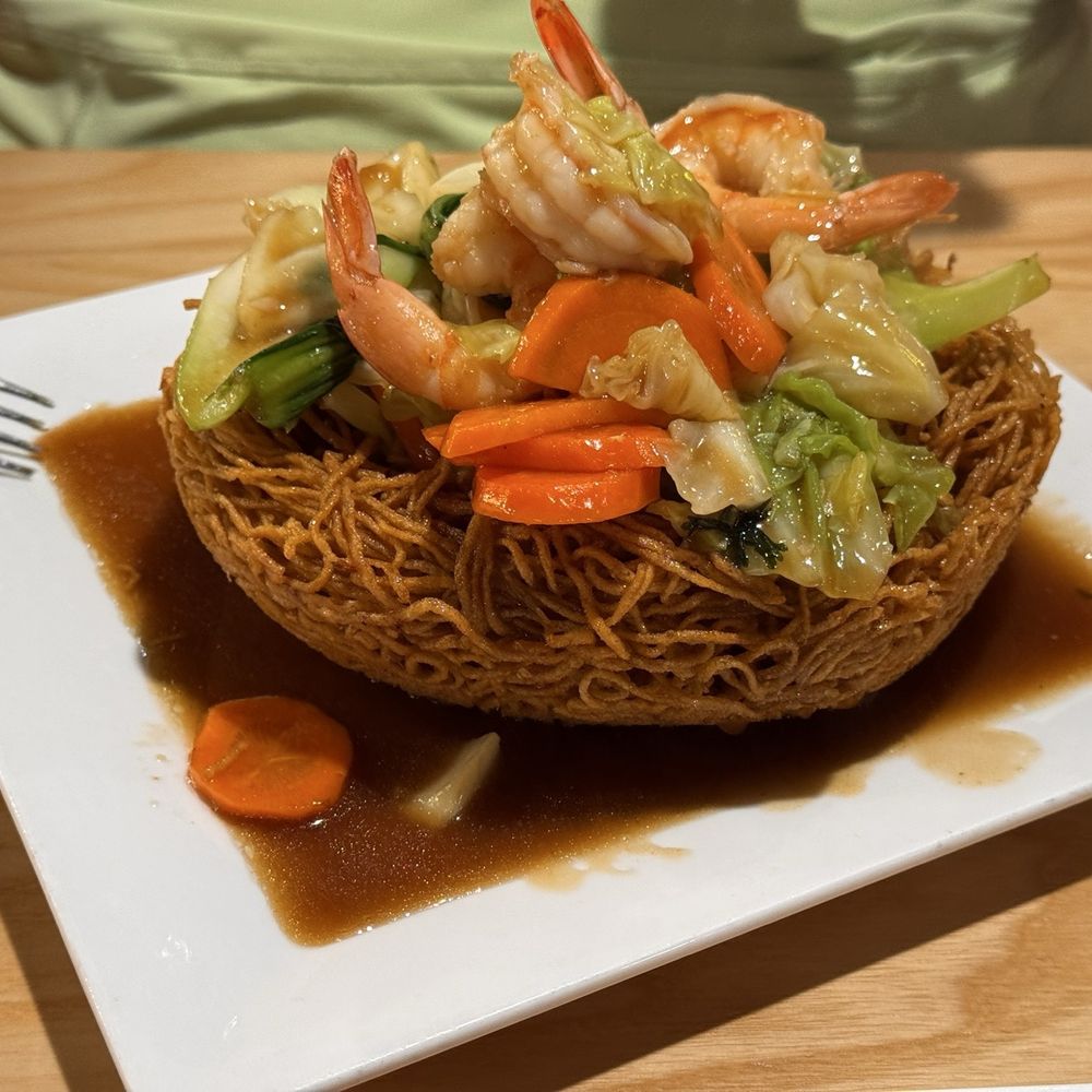 Moodles - Crispy fried egg noodles with shrimp. - Vietnamese Near Me - Brentwood, California Moodles - Crispy fried egg noodles with shrimp. - Vietnamese Near Me - Brentwood, California