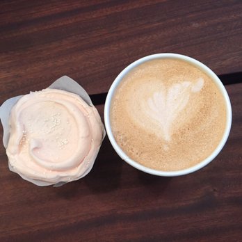 Baked & Wired - Strawberry cupcake and dirty chai latte - Bakeries Near Me - Washington, DC, District of Columbia