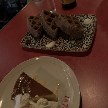 Cafe La Trova - Flan and churros!! So good! - Cocktail Bars Near Me - Miami, Florida