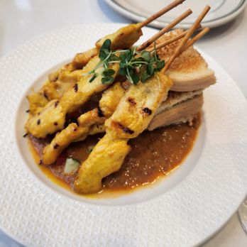 Flore Cafe - Chicken Satay - Thai Near Me - Tysons, Virginia Flore Cafe - Chicken Satay - Thai Near Me - Tysons, Virginia
