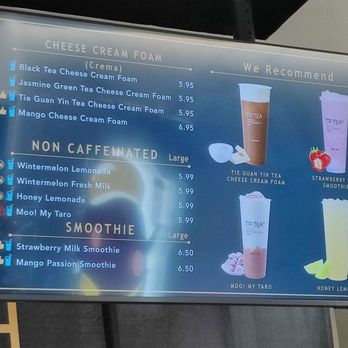 TP Tea - menu - Bubble Tea Near Me - San Jose, California TP Tea - menu - Bubble Tea Near Me - San Jose, California