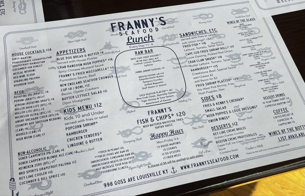 Menu photo 1 Franny's Seafood Louisville, KY