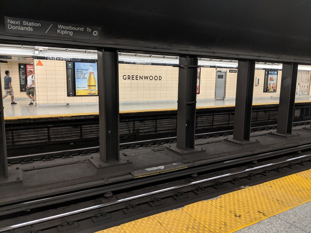 Greenwood Subway Station Public Transportation Linnsmore Cres