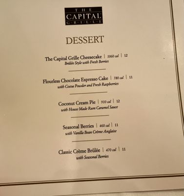 Menu photo 8 The Capital Grille Hartford, CT Menu photo 8 The Capital Grille Hartford, CT