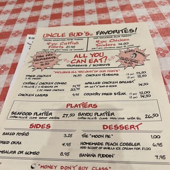 Uncle Bud's - Menu - Seafood Near Me - Nashville, Tennessee Uncle Bud's - Menu - Seafood Near Me - Nashville, Tennessee