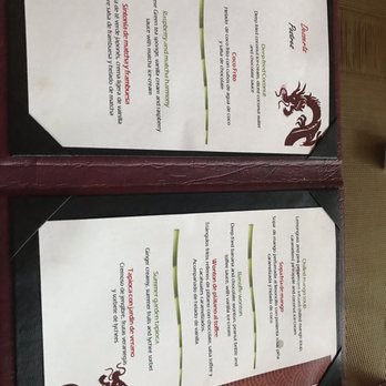 Dragons Oriental Dining - Dessert menu - Asian Fusion Near Me - Cancún, ROO