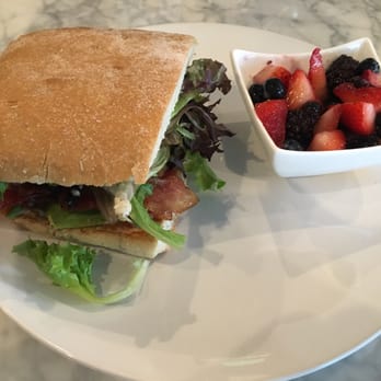 A 2nd Cup - Bacon, avocado, lettuce and tomato sandwich! (And fresh berries) - Coffee & Tea Near Me - Houston, Texas