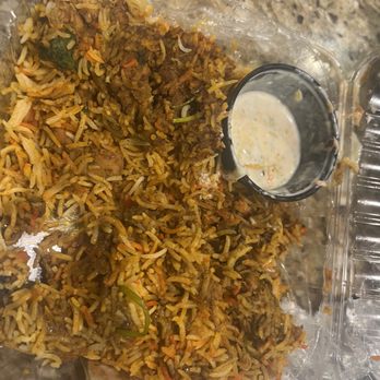 Tiffins India Café Longmont - Chicken Biryani - good flavor but very spicy and mostly dry - Indian Near Me - Longmont, Colorado Tiffins India Café Longmont - Chicken Biryani - good flavor but very spicy and mostly dry - Indian Near Me - Longmont, Colorado