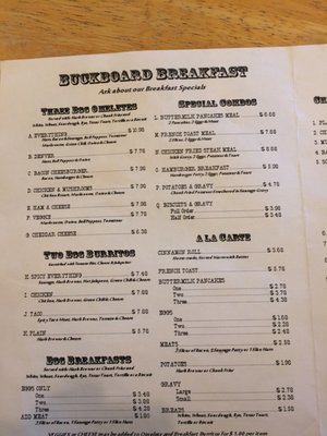 Menu photo 4 Buckboard City Cafe Superior, AZ